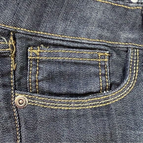 Fuego Jeans Womens Size 15 Dark Wash Bootcut Embellished Pockets Denim - Picture 3 of 7